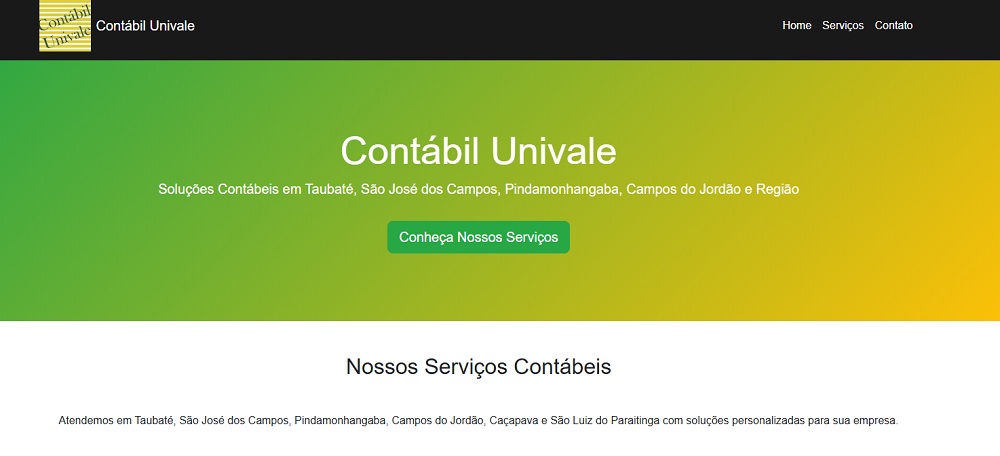 Layout de site para Cliente 6